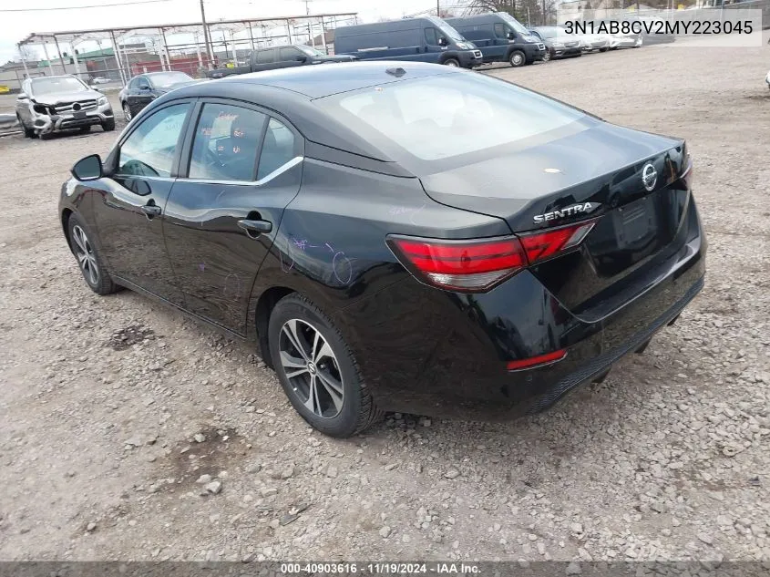 2021 Nissan Sentra Sv Xtronic Cvt VIN: 3N1AB8CV2MY223045 Lot: 40903616