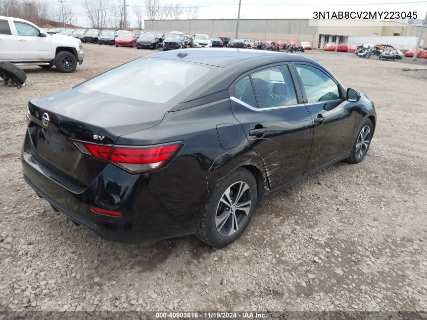 2021 Nissan Sentra Sv Xtronic Cvt VIN: 3N1AB8CV2MY223045 Lot: 40903616