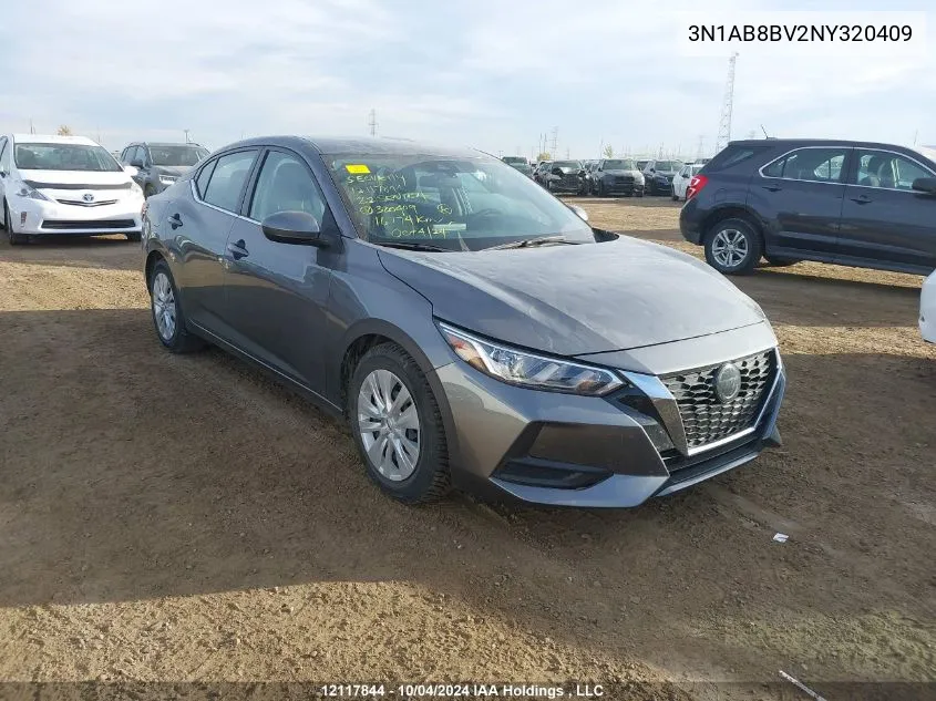 2022 Nissan Sentra VIN: 3N1AB8BV2NY320409 Lot: 12117844