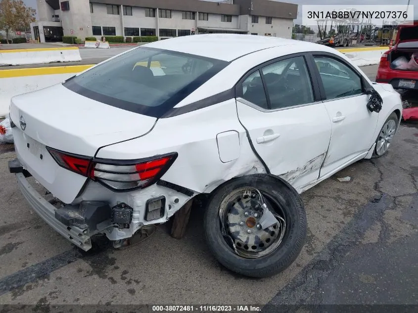 3N1AB8BV7NY207376 2022 Nissan Sentra S Xtronic Cvt