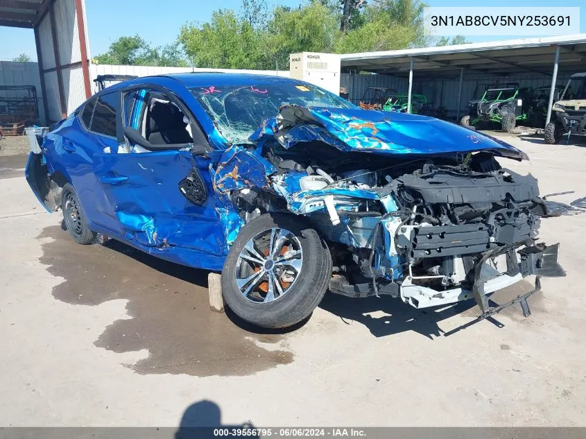 2022 Nissan Sentra Sv Xtronic Cvt VIN: 3N1AB8CV5NY253691 Lot: 39556795