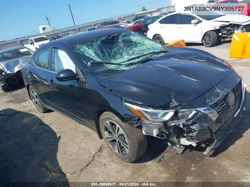 2022 Nissan Sentra Sv Xtronic Cvt VIN: 3N1AB8CV9NY305727 Lot: 39698617