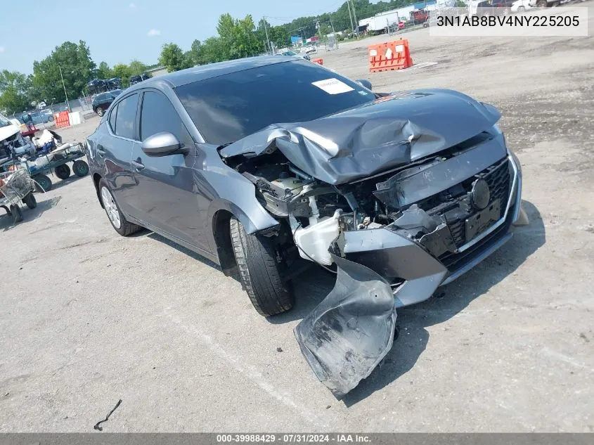 3N1AB8BV4NY225205 2022 Nissan Sentra S Xtronic Cvt