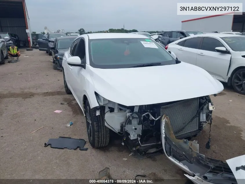 2022 Nissan Sentra Sv VIN: 3N1AB8CVXNY297122 Lot: 40054378