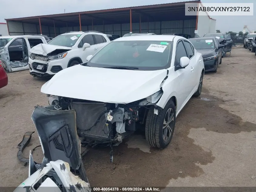 3N1AB8CVXNY297122 2022 Nissan Sentra Sv