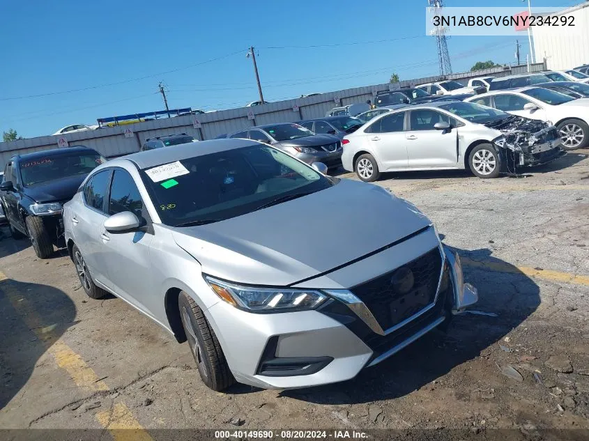 2022 Nissan Sentra Sv VIN: 3N1AB8CV6NY234292 Lot: 40149690