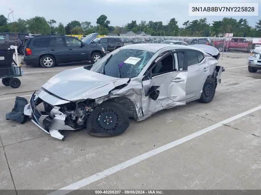 2022 Nissan Sentra S VIN: 3N1AB8BV7NY225828 Lot: 40205207