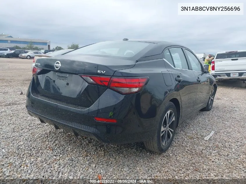 2022 Nissan Sentra Sv VIN: 3N1AB8CV8NY256696 Lot: 40225322