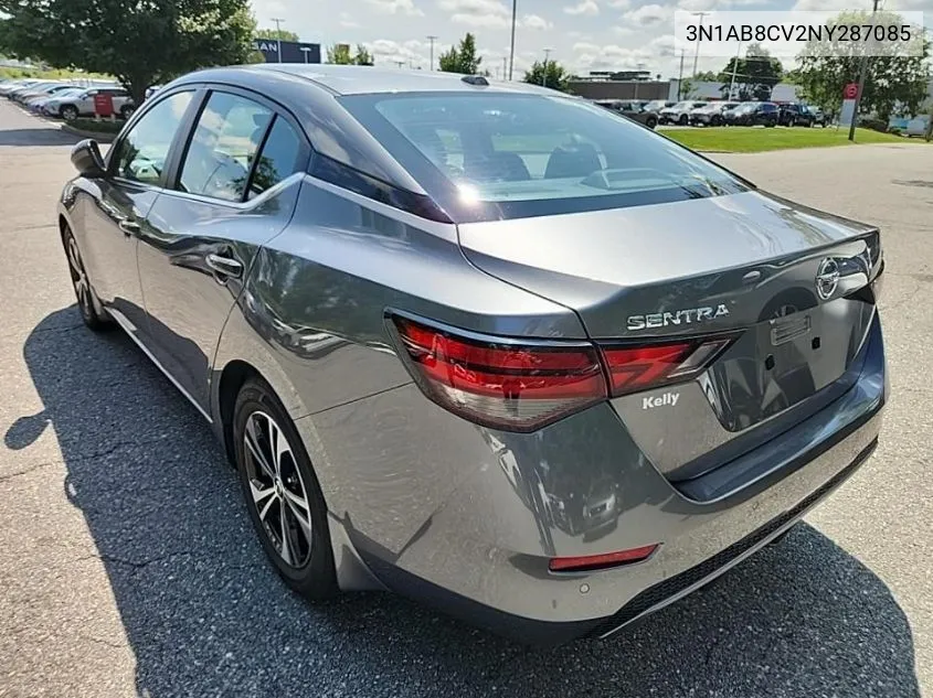 2022 Nissan Sentra Sv VIN: 3N1AB8CV2NY287085 Lot: 40304529