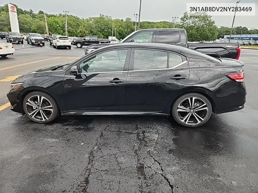 3N1AB8DV2NY283469 2022 Nissan Sentra Sr