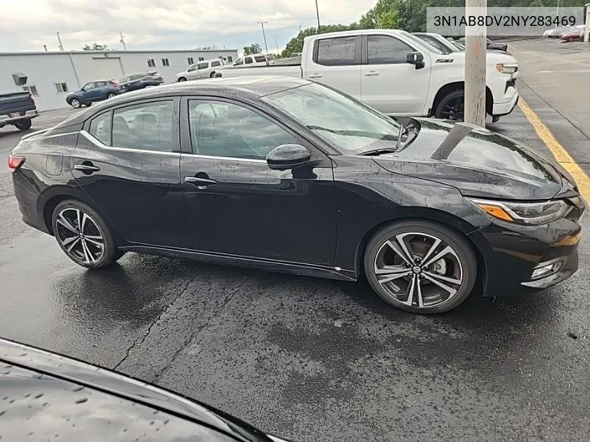 2022 Nissan Sentra Sr VIN: 3N1AB8DV2NY283469 Lot: 40304576