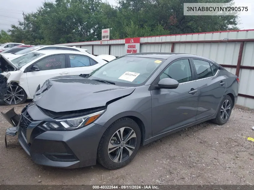 2022 Nissan Sentra Sv VIN: 3N1AB8CV1NY290575 Lot: 40322544