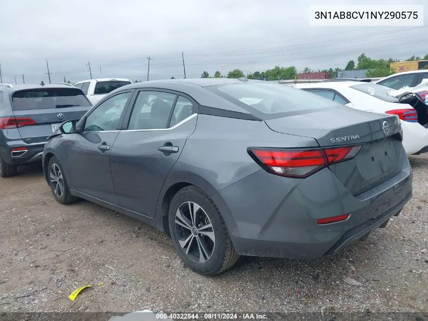 2022 Nissan Sentra Sv VIN: 3N1AB8CV1NY290575 Lot: 40322544