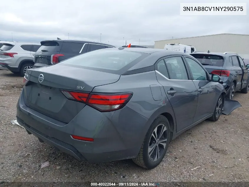 2022 Nissan Sentra Sv VIN: 3N1AB8CV1NY290575 Lot: 40322544