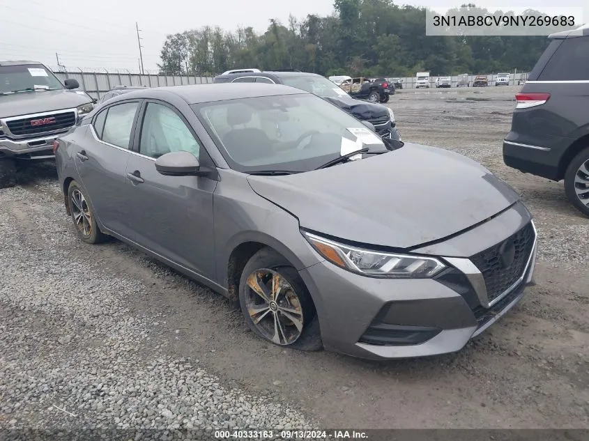 2022 Nissan Sentra Sv VIN: 3N1AB8CV9NY269683 Lot: 40333163