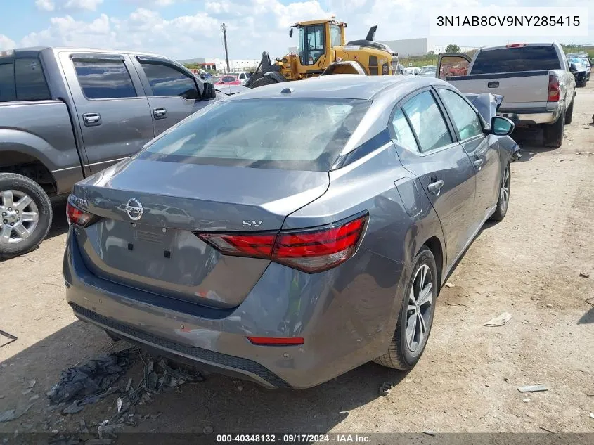 2022 Nissan Sentra Sv Xtronic Cvt VIN: 3N1AB8CV9NY285415 Lot: 40348132