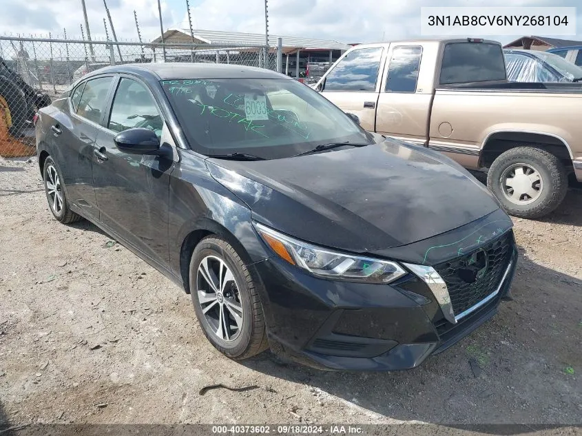 2022 Nissan Sentra Sv VIN: 3N1AB8CV6NY268104 Lot: 40373602