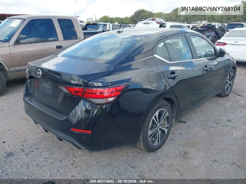 3N1AB8CV6NY268104 2022 Nissan Sentra Sv