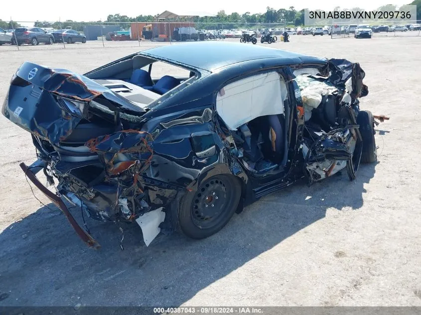 2022 Nissan Sentra S Xtronic Cvt VIN: 3N1AB8BVXNY209736 Lot: 40387043