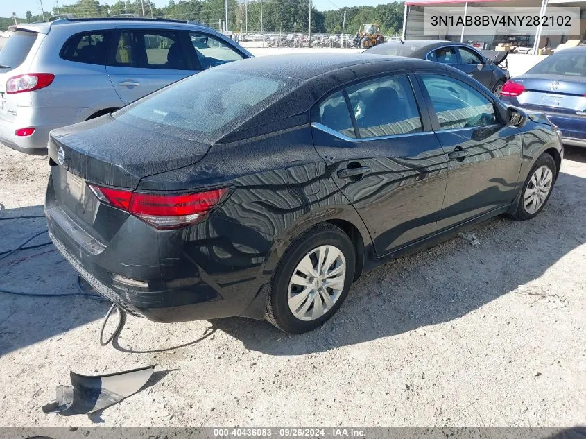 2022 Nissan Sentra S Xtronic Cvt VIN: 3N1AB8BV4NY282102 Lot: 40436083