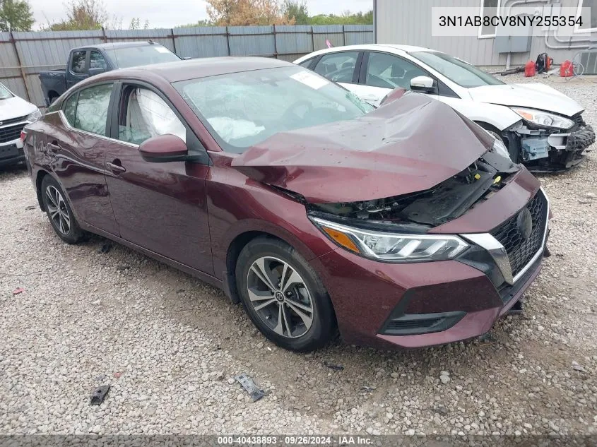 2022 Nissan Sentra Sv VIN: 3N1AB8CV8NY255354 Lot: 40438893