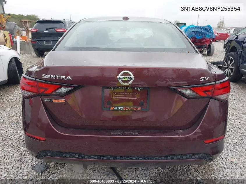 3N1AB8CV8NY255354 2022 Nissan Sentra Sv