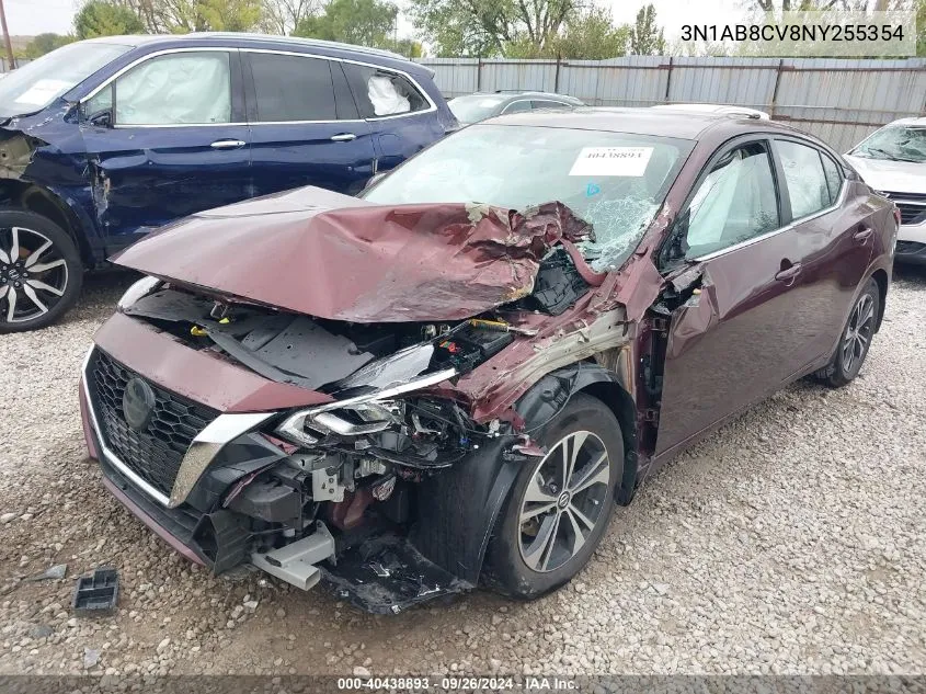 2022 Nissan Sentra Sv VIN: 3N1AB8CV8NY255354 Lot: 40438893