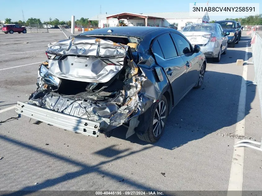 3N1AB8CV4NY258591 2022 Nissan Sentra Sv Xtronic Cvt