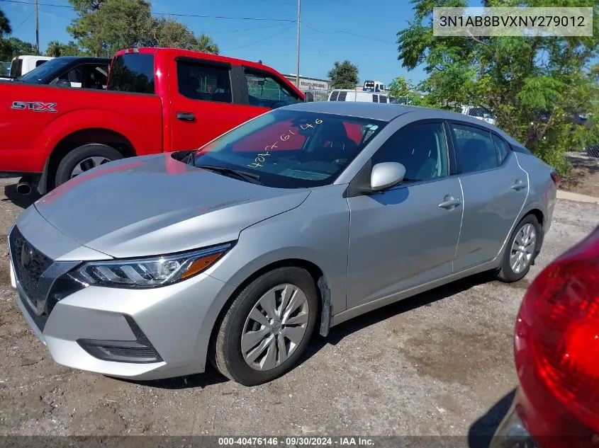 2022 Nissan Sentra S VIN: 3N1AB8BVXNY279012 Lot: 40476146