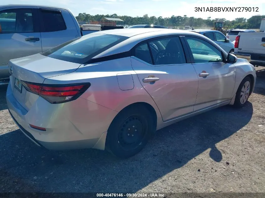 2022 Nissan Sentra S VIN: 3N1AB8BVXNY279012 Lot: 40476146