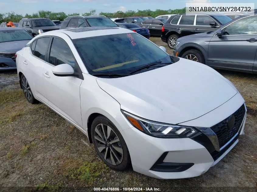 2022 Nissan Sentra Sv Xtronic Cvt VIN: 3N1AB8CV5NY284732 Lot: 40476886