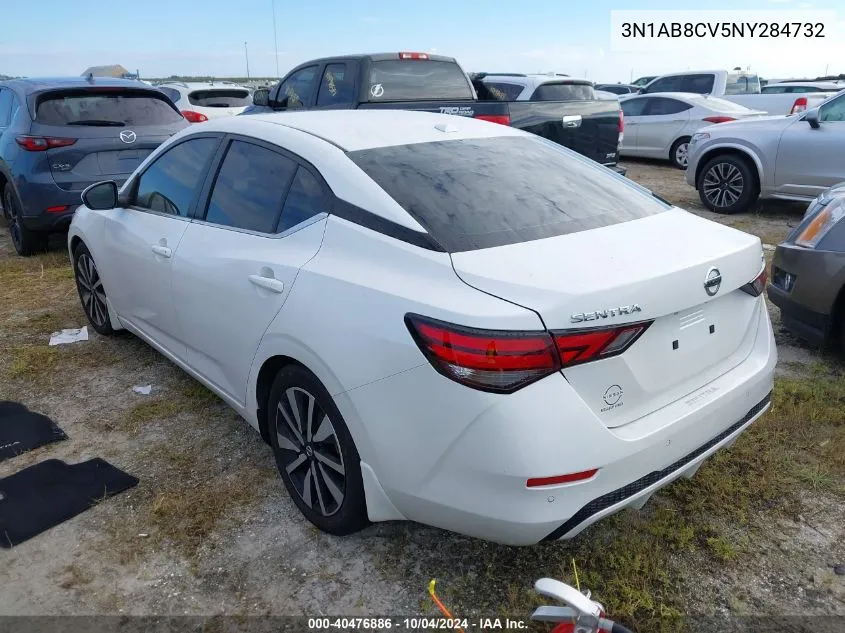 2022 Nissan Sentra Sv Xtronic Cvt VIN: 3N1AB8CV5NY284732 Lot: 40476886