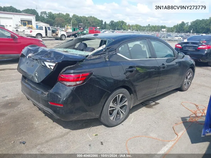 2022 Nissan Sentra Sv VIN: 3N1AB8CV9NY273779 Lot: 40482085