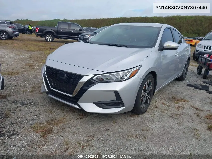 2022 Nissan Sentra Sv VIN: 3N1AB8CVXNY307440 Lot: 40502621