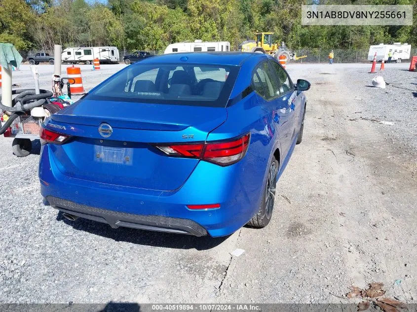 2022 Nissan Sentra Sr Xtronic Cvt VIN: 3N1AB8DV8NY255661 Lot: 40519894