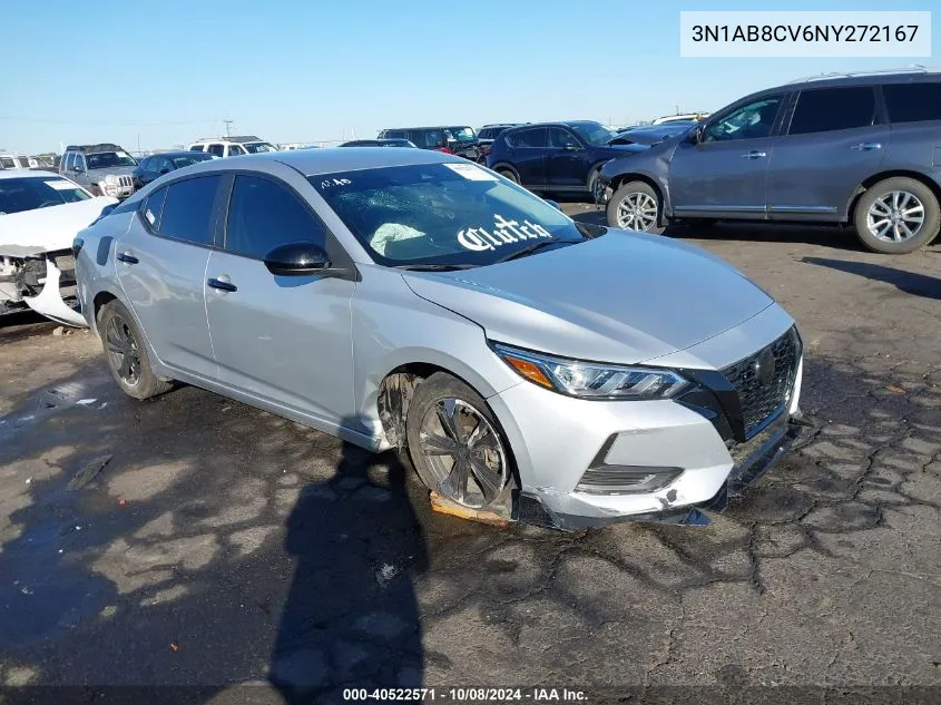 2022 Nissan Sentra Sv VIN: 3N1AB8CV6NY272167 Lot: 40522571