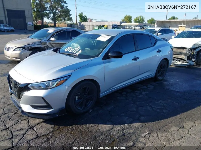 2022 Nissan Sentra Sv VIN: 3N1AB8CV6NY272167 Lot: 40522571