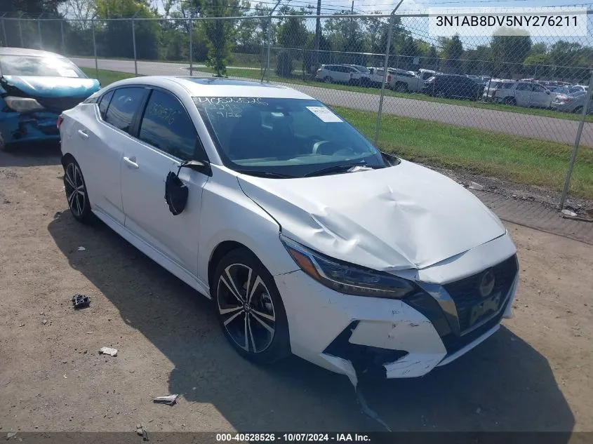 2022 Nissan Sentra Sr Xtronic Cvt VIN: 3N1AB8DV5NY276211 Lot: 40528526