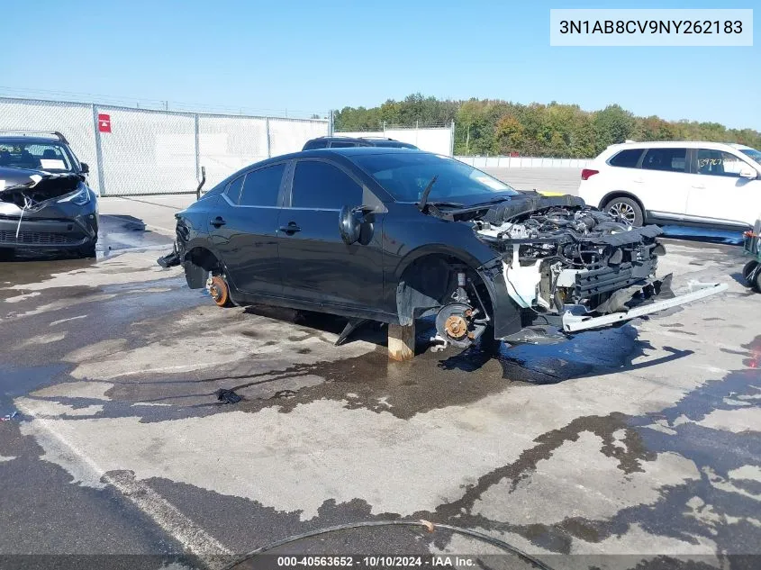 2022 Nissan Sentra Sv Xtronic Cvt VIN: 3N1AB8CV9NY262183 Lot: 40563652