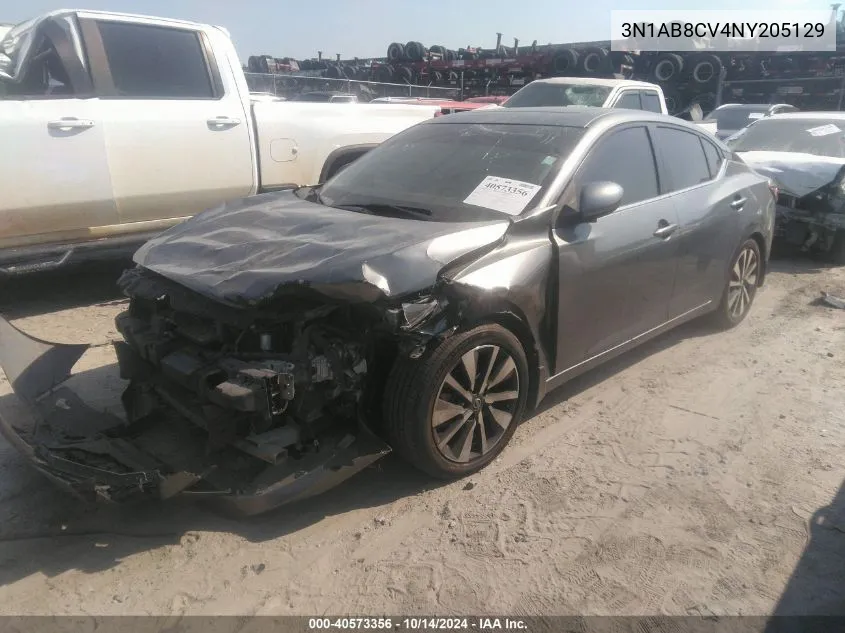 2022 Nissan Sentra Sv Xtronic Cvt VIN: 3N1AB8CV4NY205129 Lot: 40573356