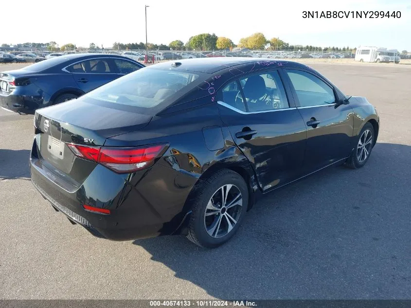 2022 Nissan Sentra Sv Xtronic Cvt VIN: 3N1AB8CV1NY299440 Lot: 40574133