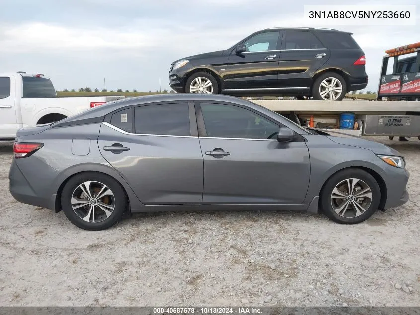 2022 Nissan Sentra Sv VIN: 3N1AB8CV5NY253660 Lot: 40587578