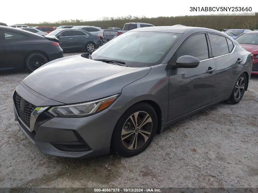 2022 Nissan Sentra Sv VIN: 3N1AB8CV5NY253660 Lot: 40587578