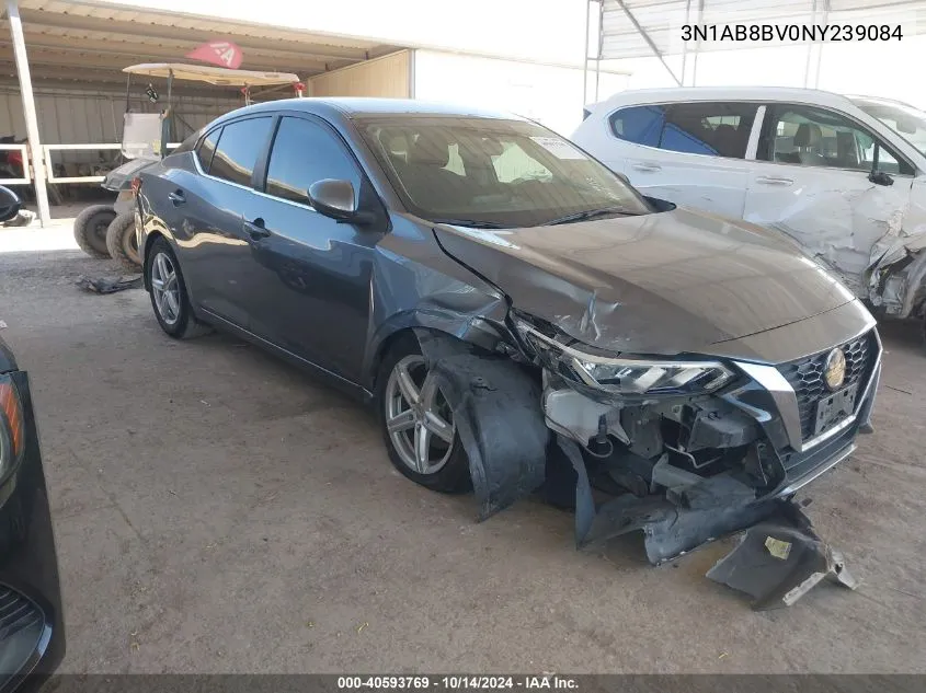 2022 Nissan Sentra S Xtronic Cvt VIN: 3N1AB8BV0NY239084 Lot: 40593769