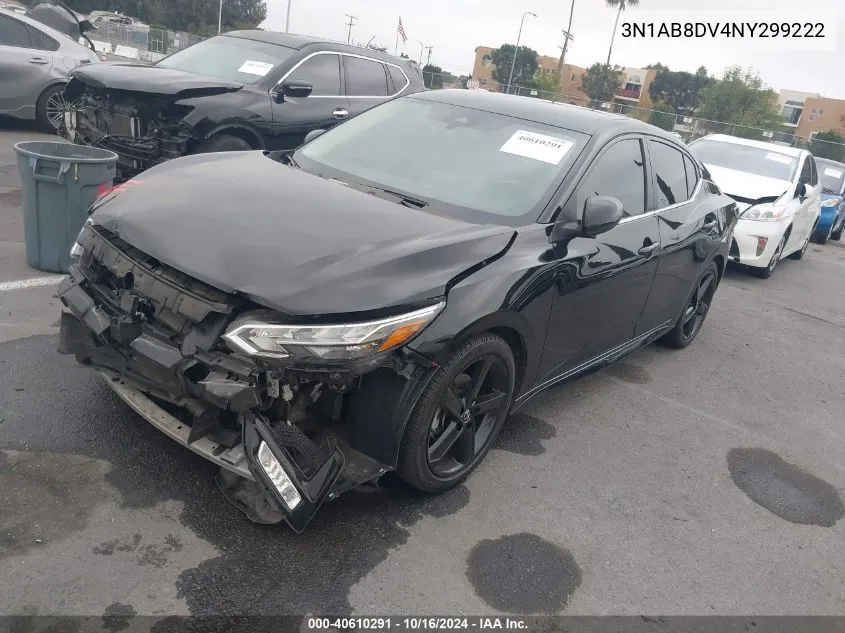 2022 Nissan Sentra Sr Xtronic Cvt VIN: 3N1AB8DV4NY299222 Lot: 40610291