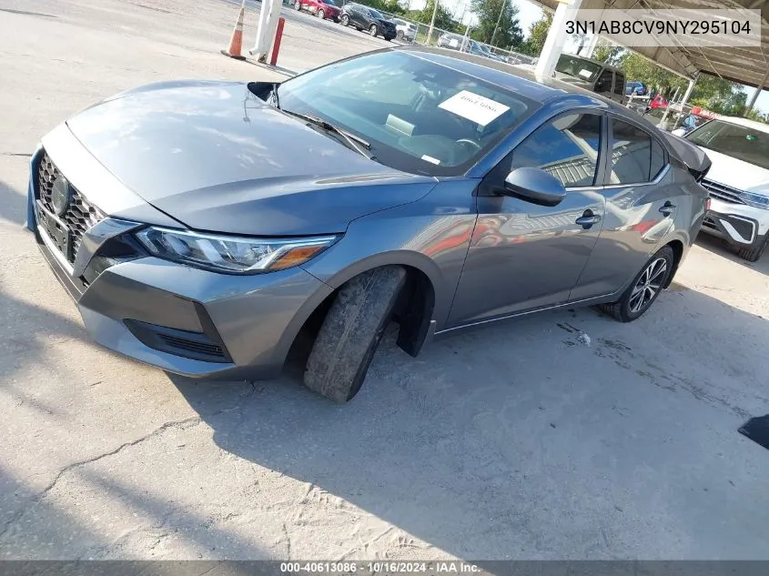 2022 Nissan Sentra Sv Xtronic Cvt VIN: 3N1AB8CV9NY295104 Lot: 40613086