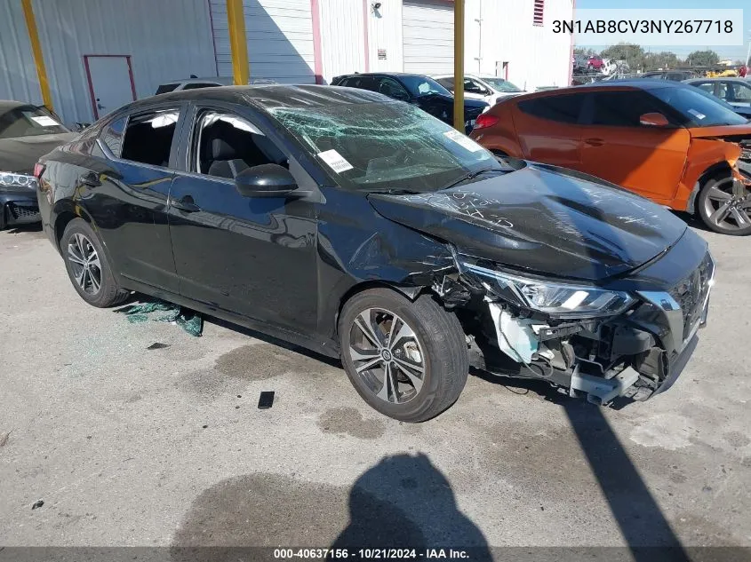 3N1AB8CV3NY267718 2022 Nissan Sentra Sv