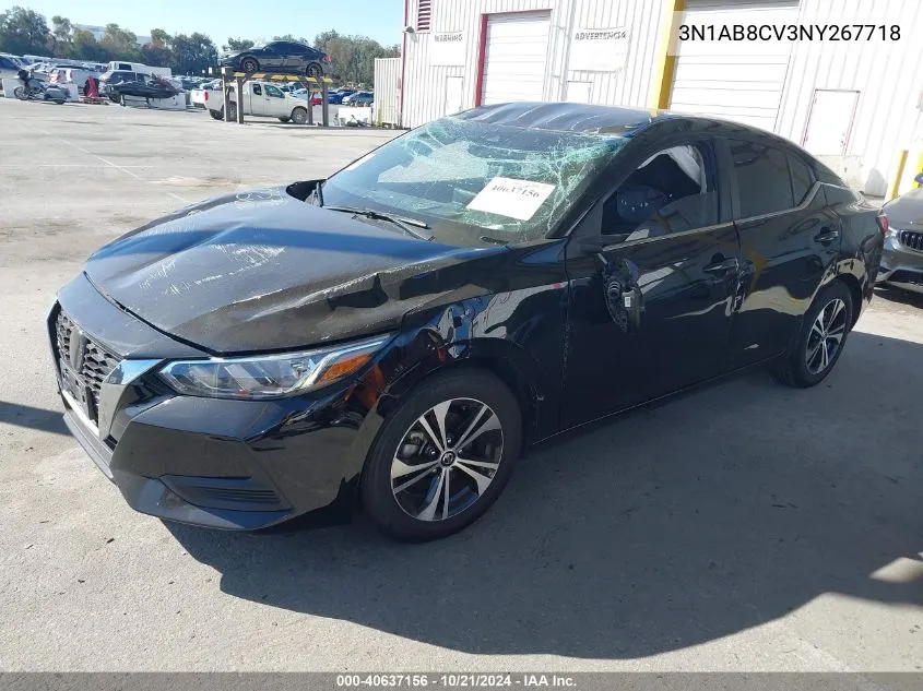 3N1AB8CV3NY267718 2022 Nissan Sentra Sv