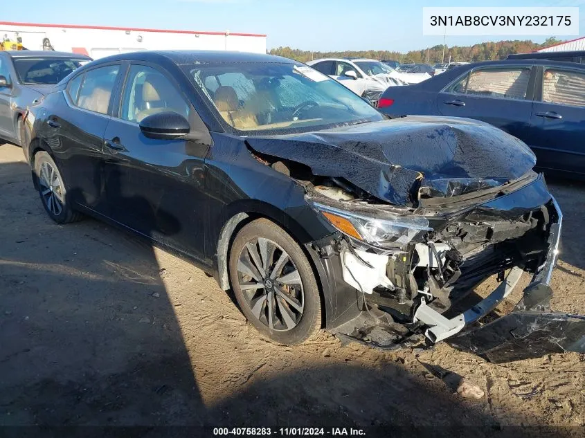 3N1AB8CV3NY232175 2022 Nissan Sentra Sv Xtronic Cvt