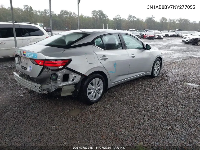 2022 Nissan Sentra S Xtronic Cvt VIN: 3N1AB8BV7NY277055 Lot: 40783218